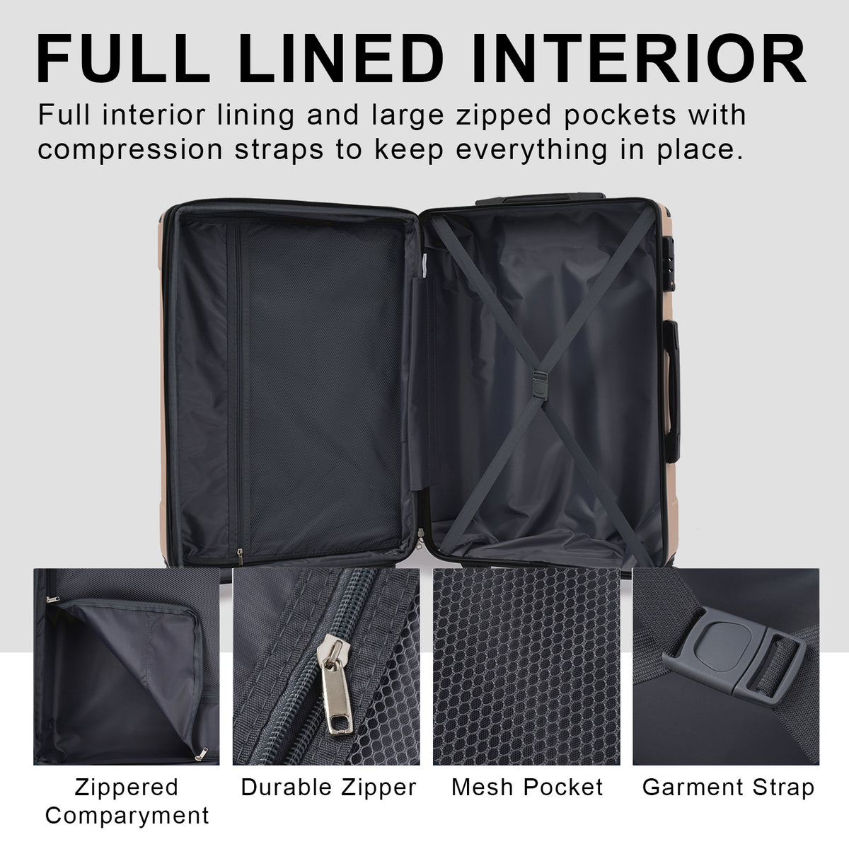 Lightweight Durable ABS Hardshell Luggage