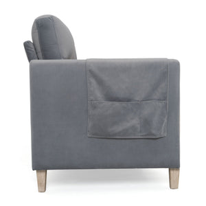 Comfortable Solid Wood Three-Seater Sofa