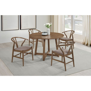 Guinea - Dining Table With Interlocking Base Design - Walnut