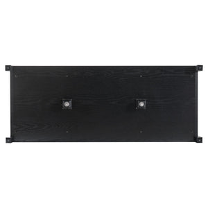 K&K 53.2" Farmhouse Fridge Cabinet with Power Outlet