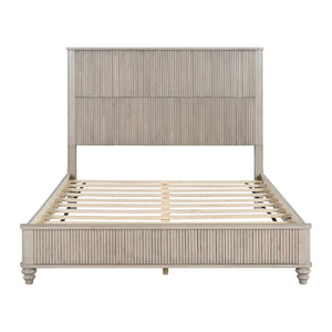 Platform Bed Frame & Tall Headboard