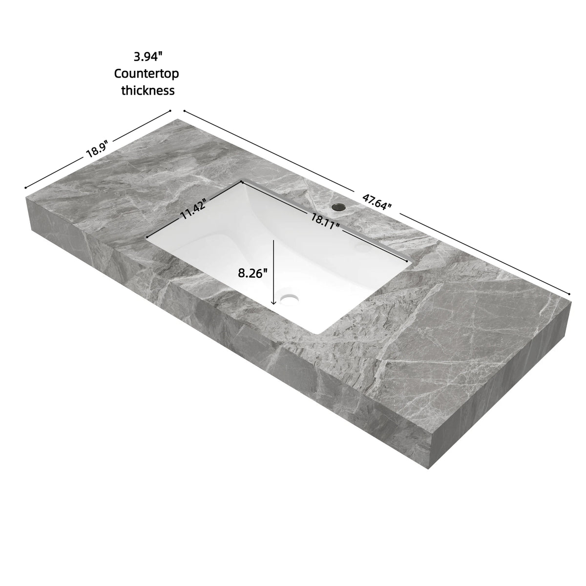 48" MURI Bathroom Sink