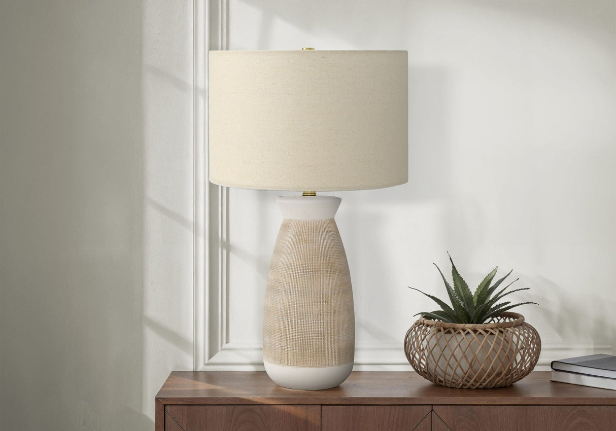 Lighting, Table Lamp, Ceramic, Resin, Contemporary - Cream - Best Buy Furniture