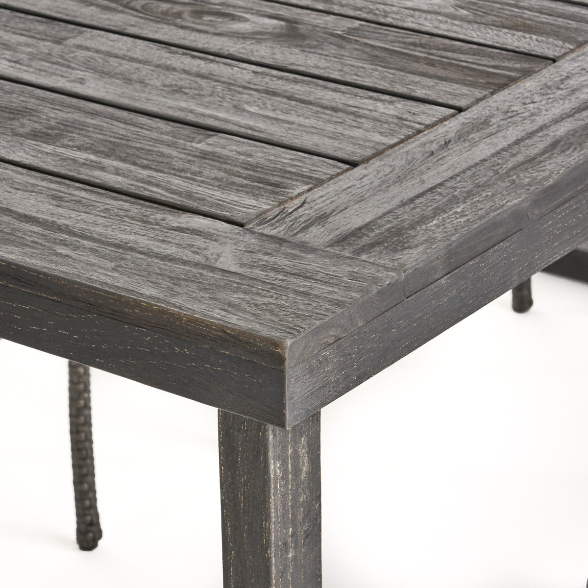 2-Piece Solid Acacia Wood Outdoor Dining Set