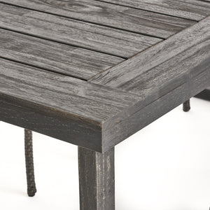 2-Piece Solid Acacia Wood Outdoor Dining Set