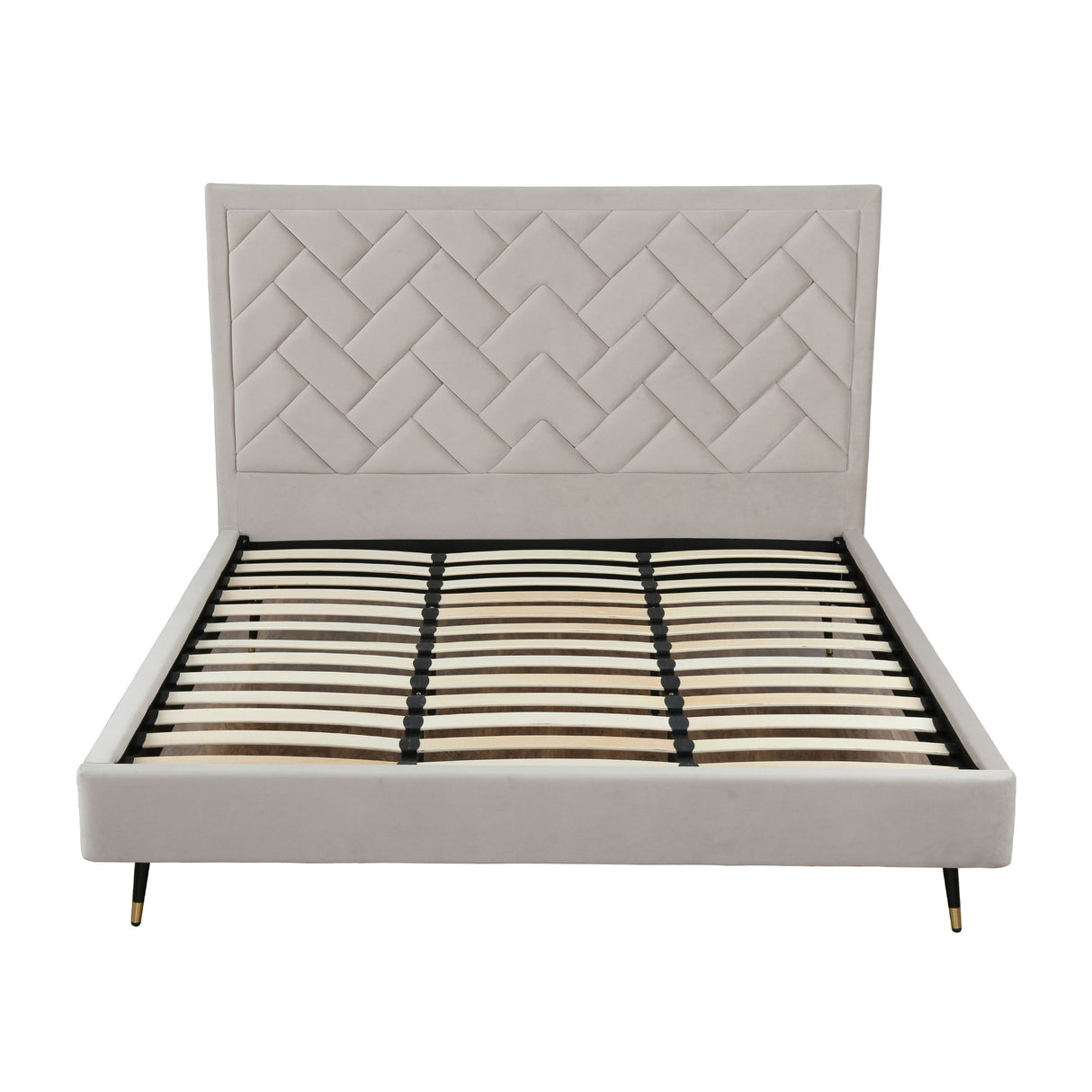 Crosby - Bed With Upholstered Headboard And Slats
