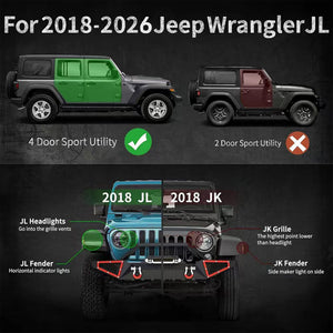Running Boards Side Steps For 18-26 Wrangler JL (Include 4XE Model)