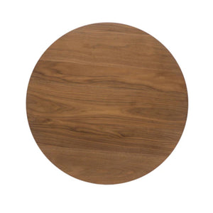 Mid-Century Modern Round Wooden Bar Table – 42" High Bar Table with Tapered Legs