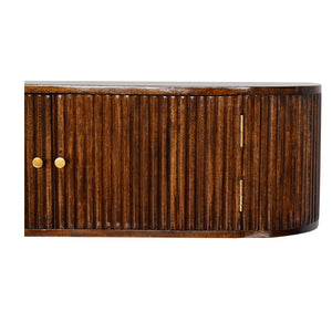 Solid Wood Chunky Chestnut Floating Bedside Table