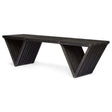 Gloaming - Outdoor Bench With Slat Design And Triangular Base - Best Buy Furniture