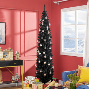 HOMCOM 8' Artificial Pencil Christmas Tree