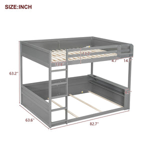 Bunk Bed With Built In Shelves, Storage Box, LED Light And USB Charging Station