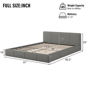 Stylish Upholstered Bed With Birch Wood Frame - Best Buy Furniture