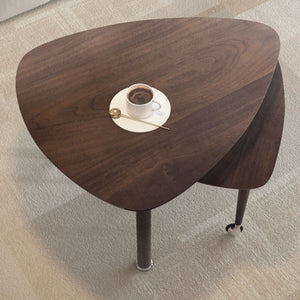 360 Degree Rotatable Coffee Table With Solid Legs