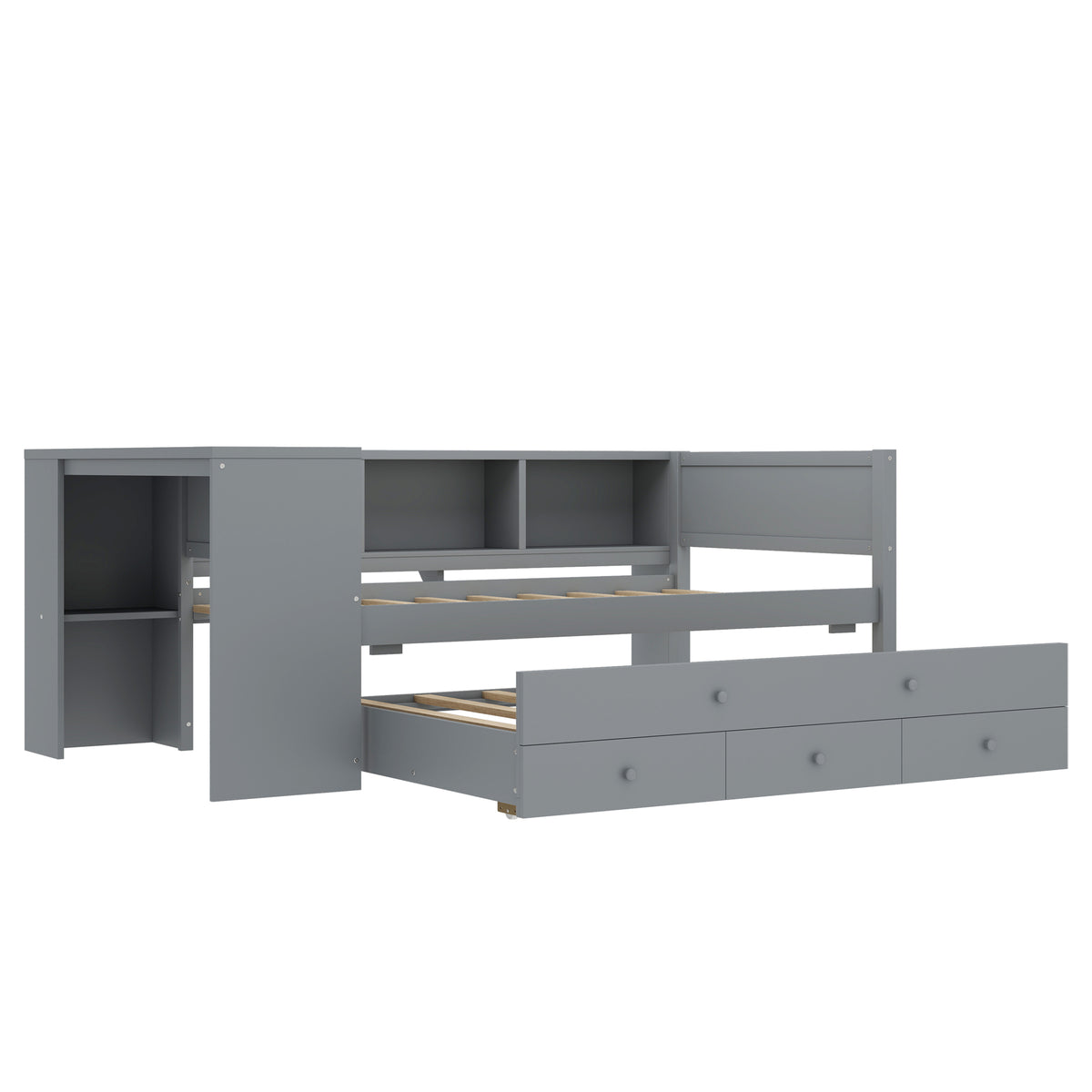 Twin Size Daybed with Trundle and Storage