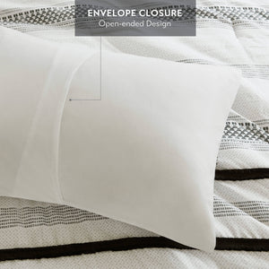 7 Piece Stripe Comforter and Quilt Set - King/Cal King