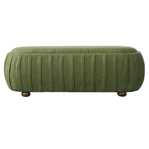 Upholstered Ottoman, Oval Shape
