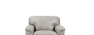 Cornelia - Leather Chair - Gray - Best Buy Furniture