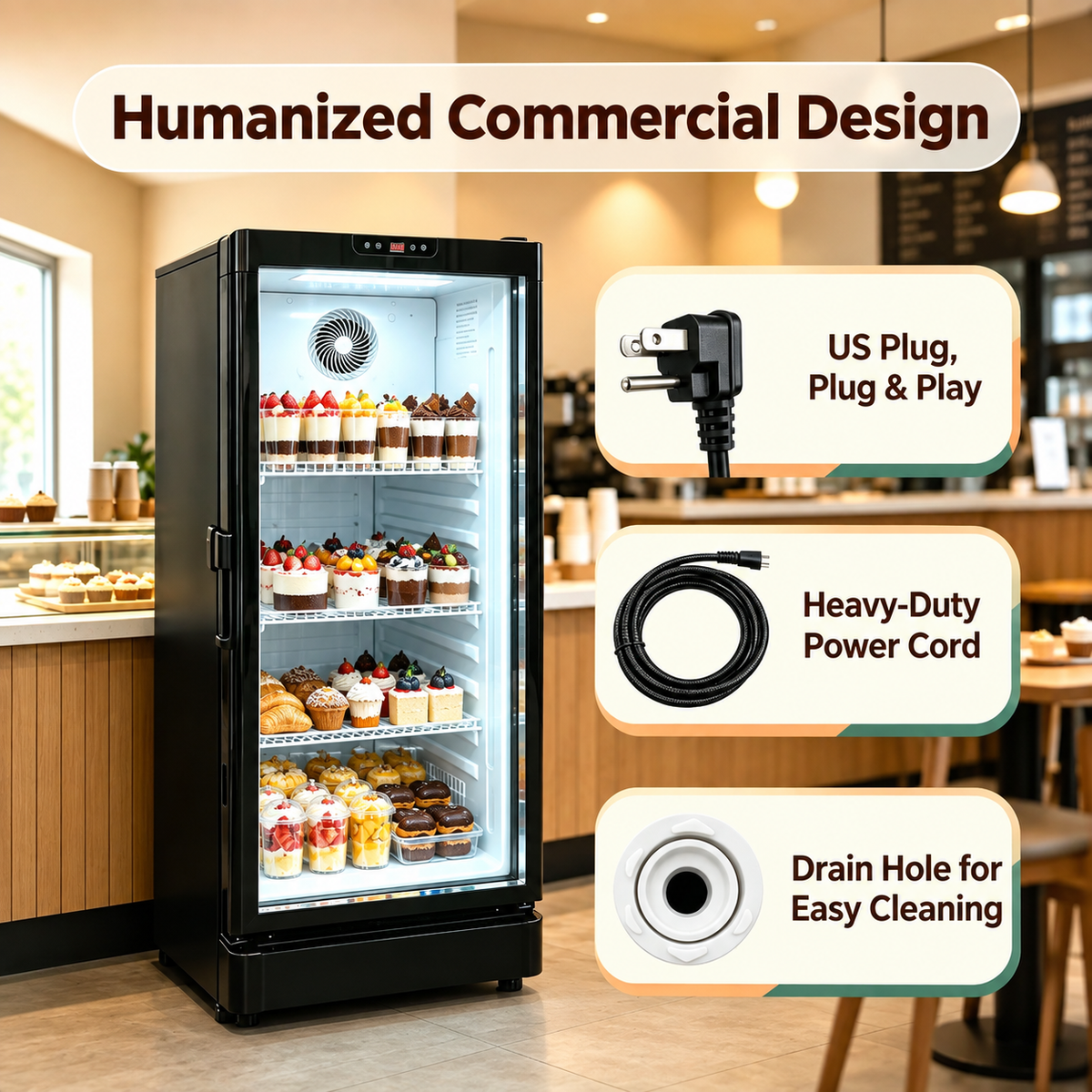 5.7 Cu.Ft Commercial Beverage Cooler
