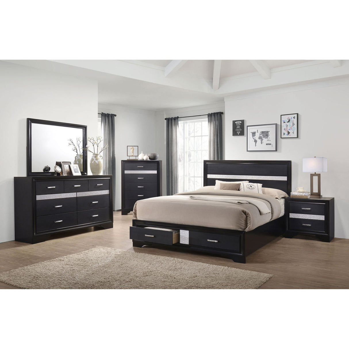 Orchid - Storage Panel Bed