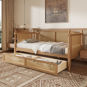 Full Size Daybed With 2 Drawers - Walnut