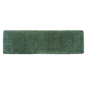 Green Boucle Upholstered Indoor Dining Bench