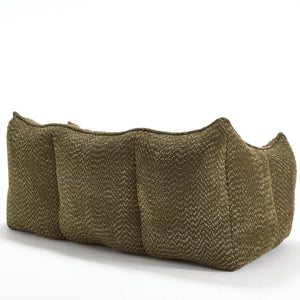 Comfortable Dual Beanbag Chair With High Resilience Foam Core For 2 People