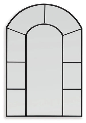Evengton - Accent Mirror - Black - Best Buy Furniture
