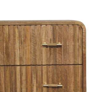 T-Bar Ridged Chest, 3-Drawers