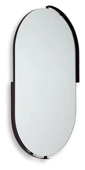 Valkings - Accent Mirror - Black - Best Buy Furniture