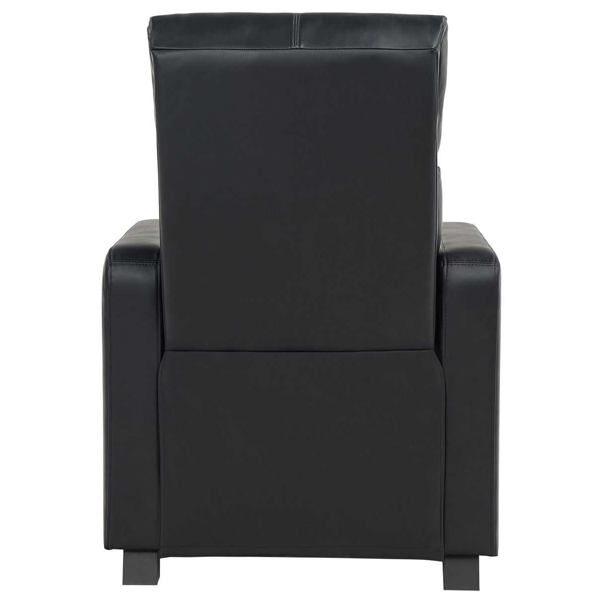 Warren - 4 Seater Home Theater With Wedge Console Recliners - Black