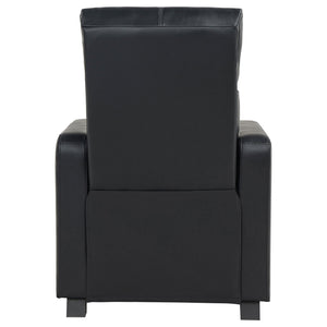 Warren - 4 Seater Home Theater With Wedge Console Recliners - Black