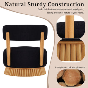 Modern 27.5" W Farmhouse Armless Chair