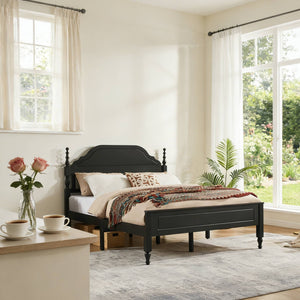 Elegant Bedroom Centerpiece Queen Bed with Padded Headboard Insert