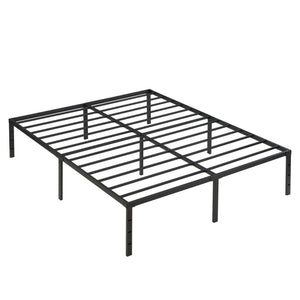 Queen Size Platform Bed with Quiet Support - Black