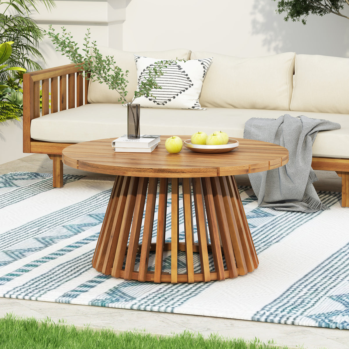 Wicker Patio Furniture Set Outdoor Rattan Sectional Set