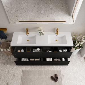 Bathin Freestanding Bathroom Vanity With Double Sinks
