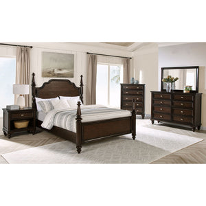 Berwick - 5 Drawer Chest With Felt Lined Top Drawers - Dark Oak