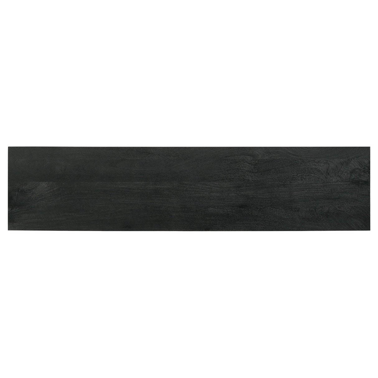 Manaya - 2 Door Stand With Open Shelving And Hidden Storage - Charcoal Black