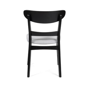 Mid Century Dining Chairs With Cushioned Seats And Wood Frame (Set of 2)