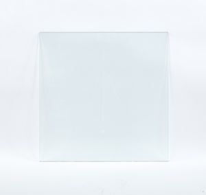 Tempered Clear Glass Top 80CM Square Dining Table