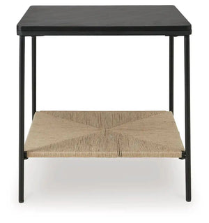 Minrich - Accent Table - Black / Natural - Best Buy Furniture