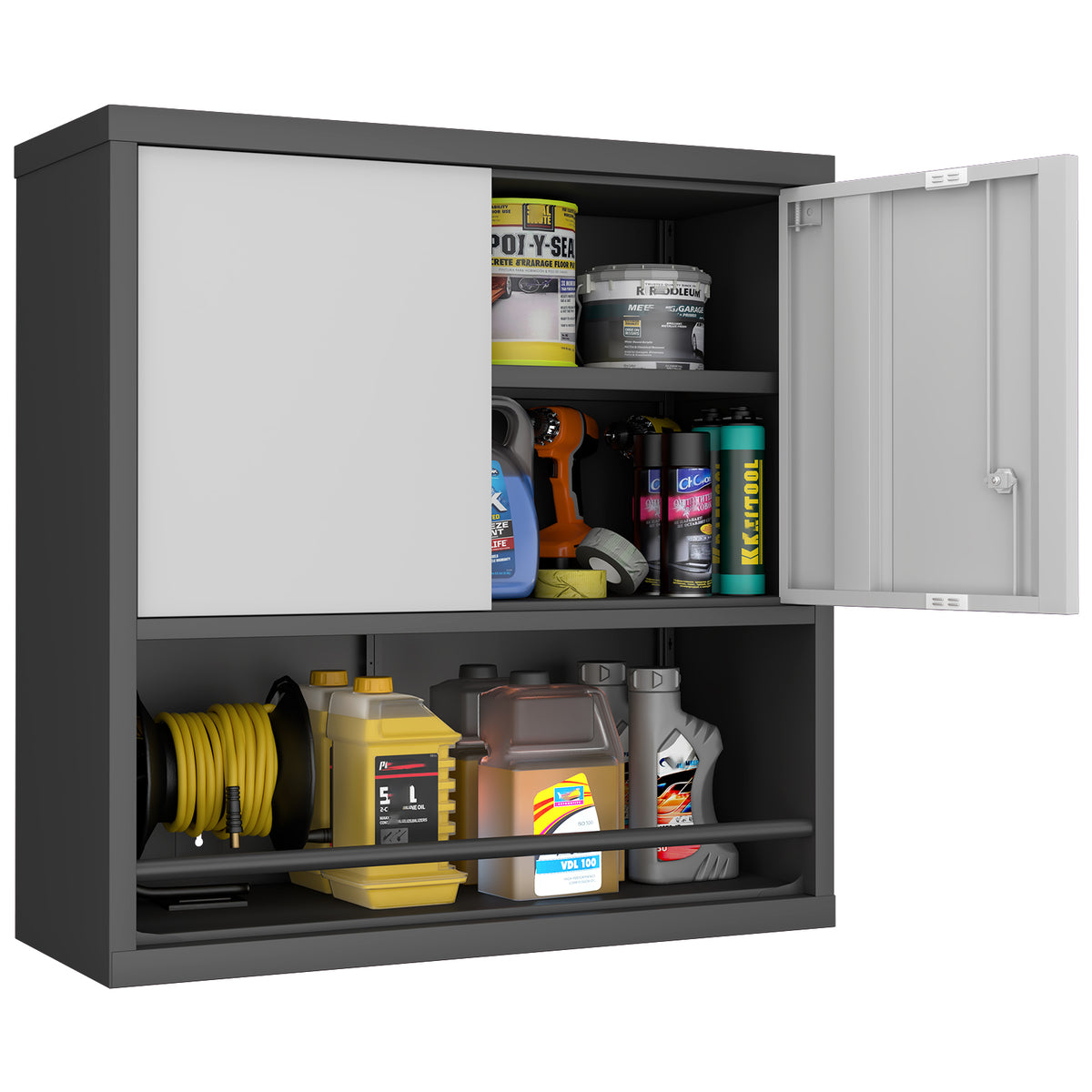 Metal Adjustable 2 Doors Storage Cabinet
