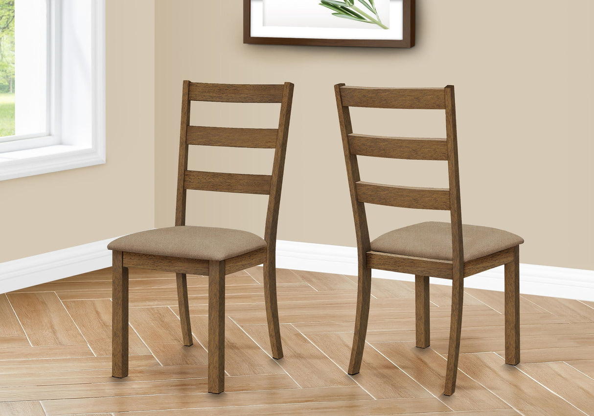 Dining Chair, Side, Upholstered For Dining Room, Transitional (Set of 2) - Beige - Best Buy Furniture