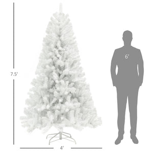 HOMCOM 7.5ft Tall Artificial Christmas Tree