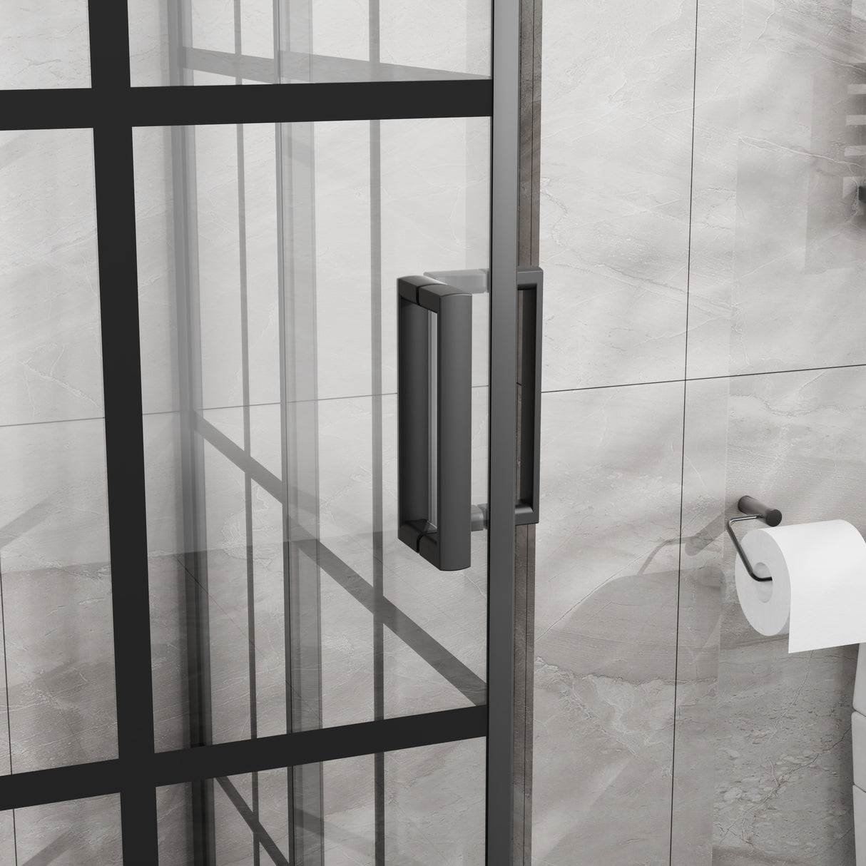 Goodyo Corner Shower Door - 36" D x 36" W x 72" H