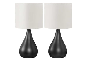 Lighting, Table Lamp, Contemporary (Set of 2) - Black - Best Buy Furniture