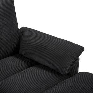 Modern U-Shaped Sectional Sofa With Storage Ottomans