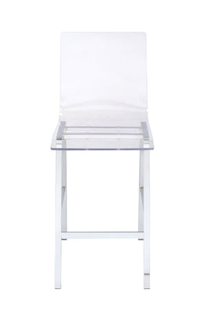 Nadie Clear Acrylic Armless Dining Chair
