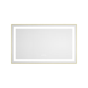 40 x 24 Inch LED Bathroom Mirror With Front And Backlight